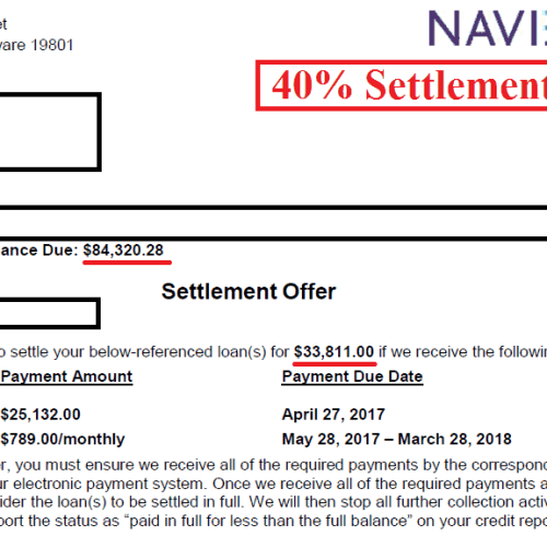 Navient Private Student Loan Settlement